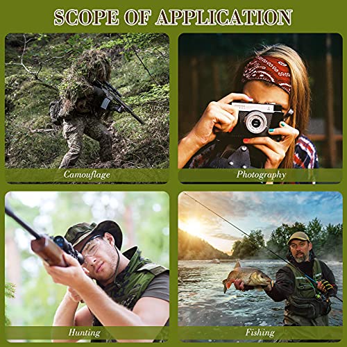 Leafy Camouflage Hunting Face Mask Ghillie Covering Hat