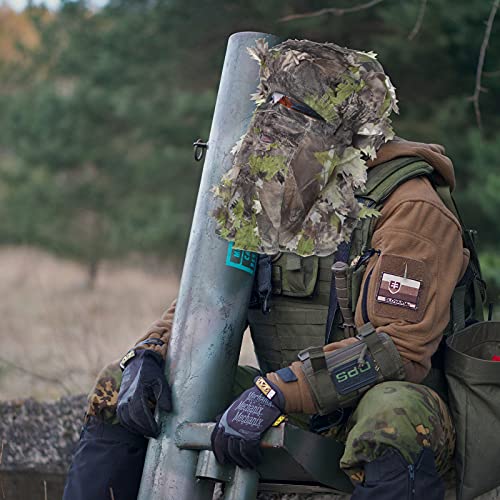 Leafy Camouflage Hunting Face Mask Ghillie Covering Hat