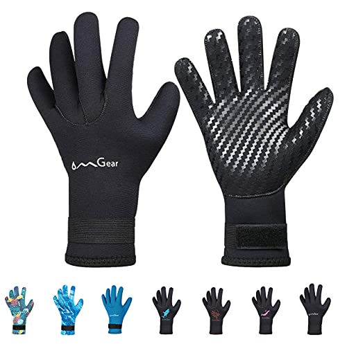 OMGear Neoprene Gloves for Watersports - Black XL