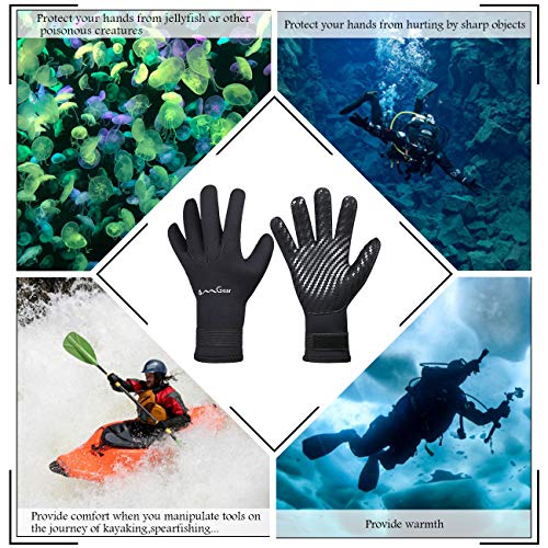 OMGear Neoprene Gloves for Watersports - Black XL
