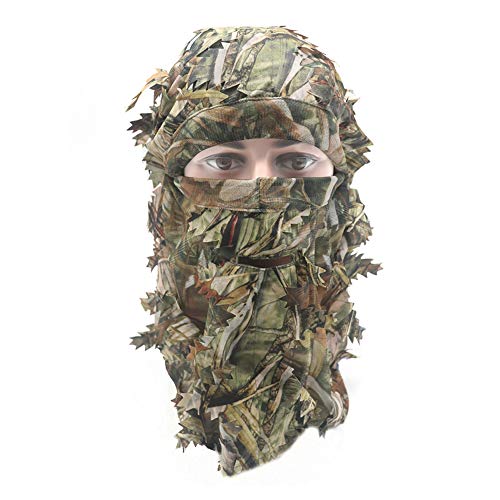 Ghillie Camouflage Leafy 3D Full Face Mask Headwear