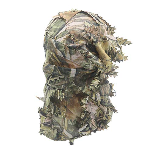 Ghillie Camouflage Leafy 3D Full Face Mask Headwear