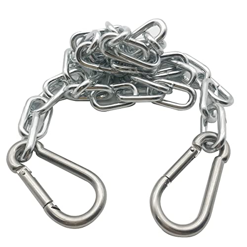 MIKMAYTOO Trailer Safety Chain with Locking Carabiners - 24