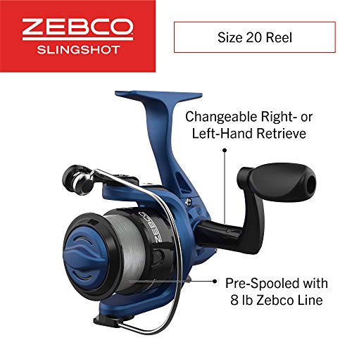 Zebco Slingshot Spinning Combo: Rod, Reel, and Line