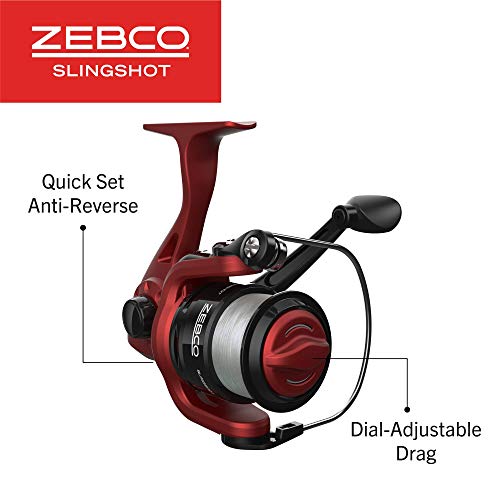 Zebco Slingshot Spinning Combo: Rod, Reel, and Line