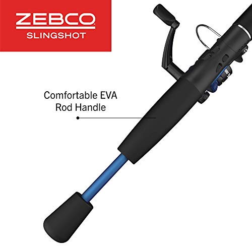 Zebco Slingshot Spinning Combo: Rod, Reel, and Line