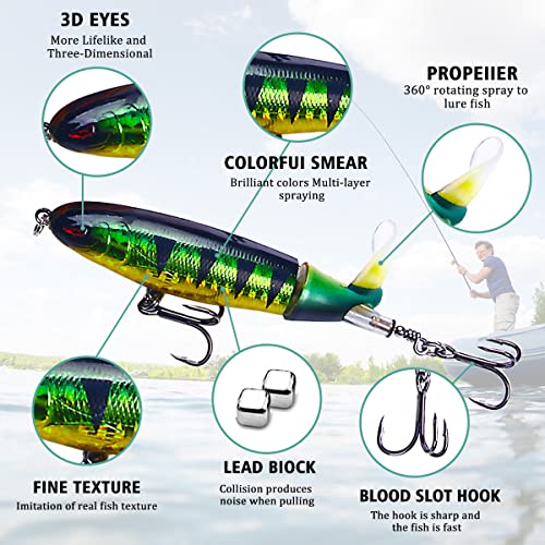 HENGJIA Bass Trout Fishing Lures Kit for Topwater