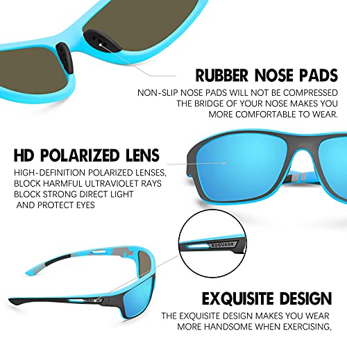 Men's Polarized Sports Sunglasses for Driving, Cycling, Fishing