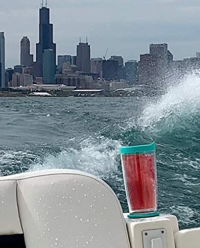 SquidCup Boat Cup Holder & Tumbler System, Teal