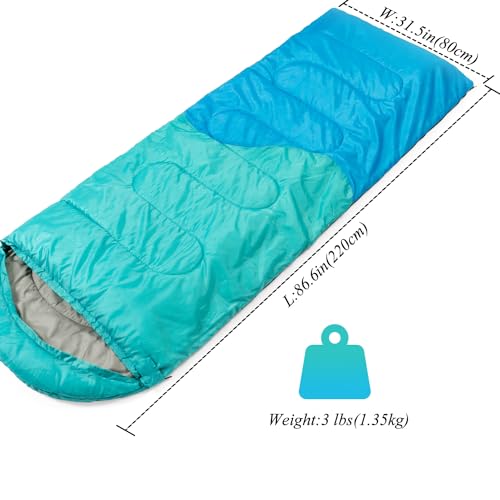 3 Season Sleeping Bag for Camping and Hiking