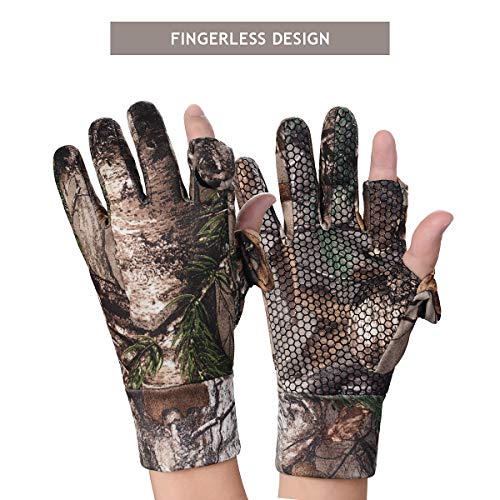 EAmber Camouflage Hunting Gloves Full Finger/Fingerless Pro Gloves