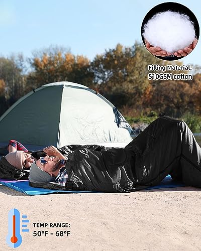 Adult Waterproof Lightweight Camping Sleeping Bag for Outdoor Activities