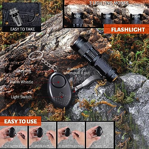 Gifts for Men Birthday Christmas Fathers Day, 20 in 1 Cool Gadgets/Survival Gear and Equipment,Unique Camping Essentials Accessories Hunting Hiking Outdoor Gears Gift for Husband Teen Boy Boyfriend