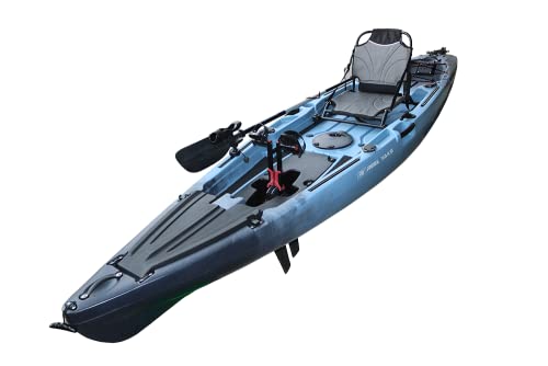 12' Pedal Fishing Kayak | Sit-on-Top, Stand-Capable | 550 lbs Capacity | All Ages | Ocean, Lake, River