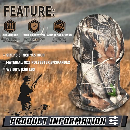 Camo Balaclava Ski Mask Perfect for Men & Women