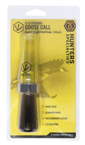 E-Z-E Plucker Short Reed Goose Call, Yellow