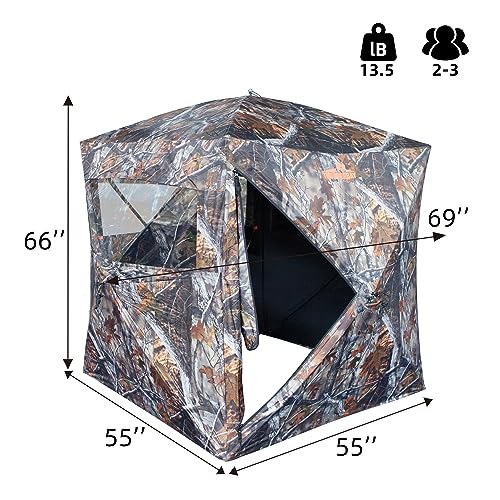 2-Person Thunderbay Spur Hunting Blind Tent - JXJ Camo