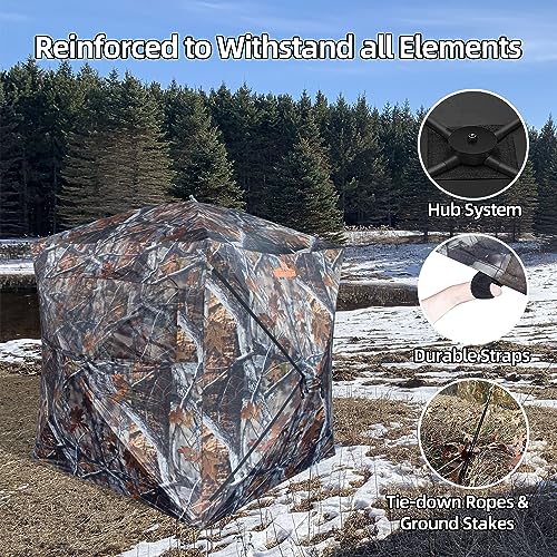 2-Person Thunderbay Spur Hunting Blind Tent - JXJ Camo