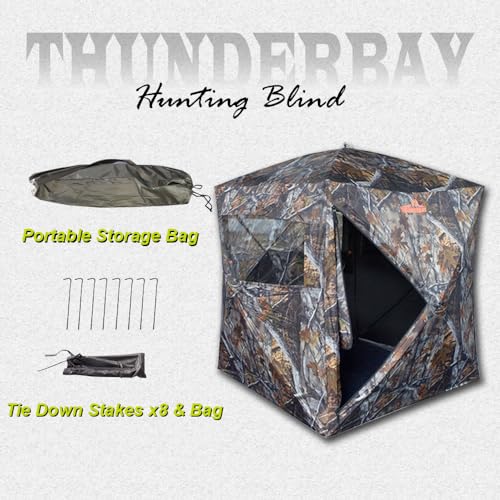 2-Person Thunderbay Spur Hunting Blind Tent - JXJ Camo