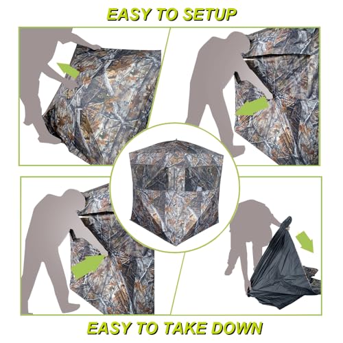 2-Person Thunderbay Spur Hunting Blind Tent - JXJ Camo
