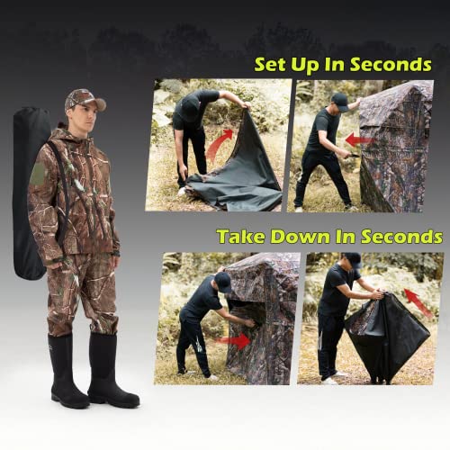 3 Person Hunting Blind with 270 Degree Visibility