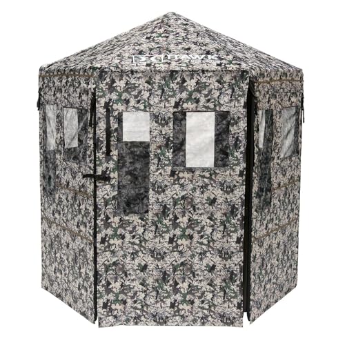 Hawk Warrior Hunting Ground Blind with Camo Panel