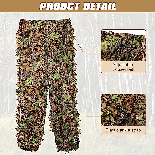 Men's Lightweight Leafy Ghillie Suit for Jungle Hunting