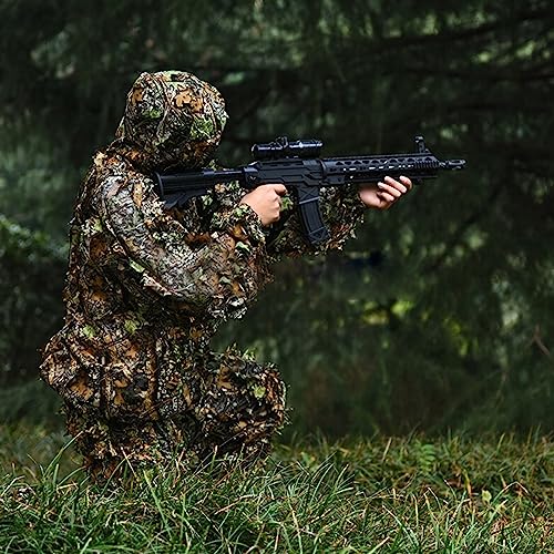 Men's Lightweight Leafy Ghillie Suit for Jungle Hunting