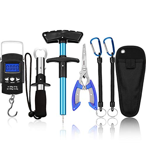 Outdoor Fisherman's Tool Kit with Scale, Gripper, Plier