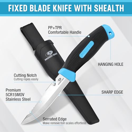 6-Piece Mossy Oak Fishing Tools Kit for Men