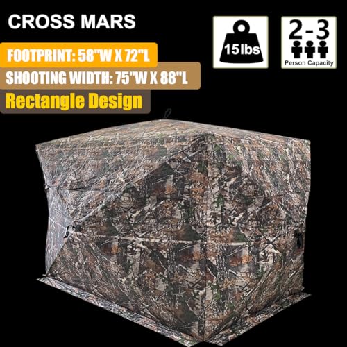 CROSS MARS 360° See Through Ground Hunting Blind