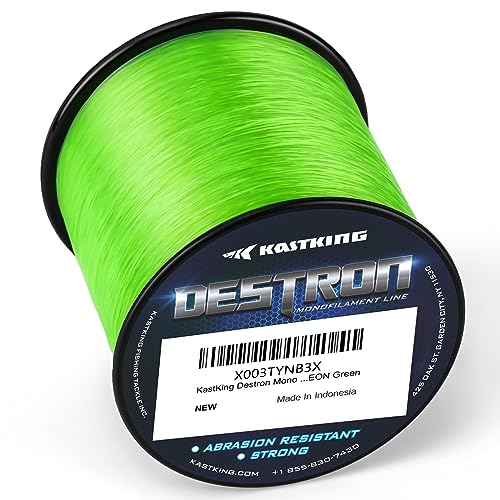 KastKing Destron Neon Green Fishing Line, 8LB, 3191YDS