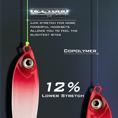 KastKing Destron Neon Green Fishing Line, 8LB, 3191YDS