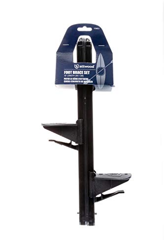 Attwood Universal Adjustable Kayak Foot Pegs Set, Black