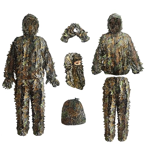 Leafy Camo Ghillie Suit for Turkey Hunting, Outdoor Game