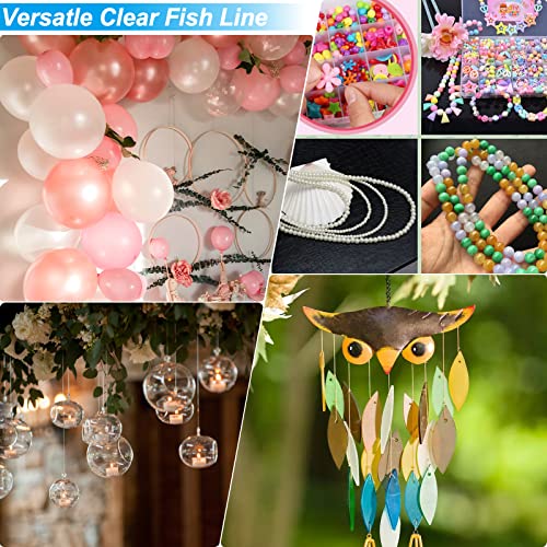 Clear Fishing Wire for Hanging, Strong Nylon Thread