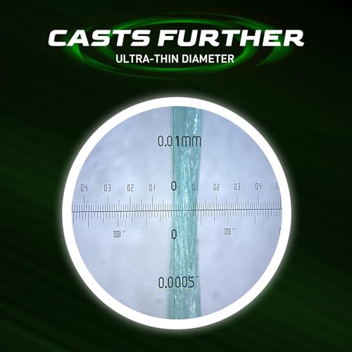 Ultra-Strong Braided Fishing Line, HyperOSi Coating, Water & Abrasion Resistant