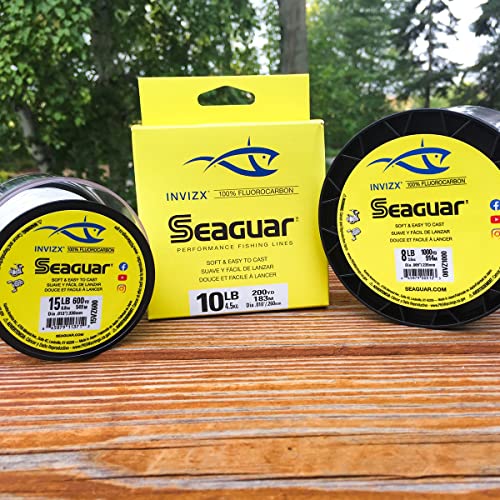 Seaguar Invizx Freshwater Fluorocarbon Fishing Line, 6lb, 200yd