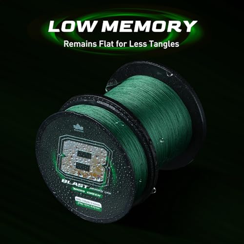 Ultra-Strong Braided Fishing Line, HyperOSi Coating, Water & Abrasion Resistant