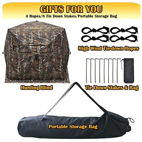 Extra Large 5-Sided Hunting Blind for 3-4 People