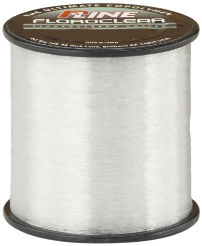 P-Line Floroclear 1/4 Size Fishing Spool, 600-Yard, 6-Pound