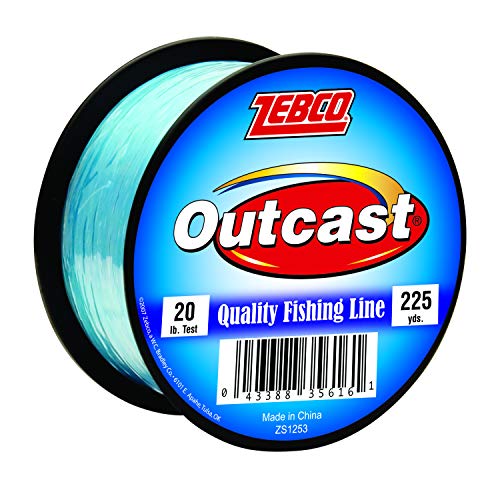 Zebco Outcast 225-Yard 20lb Fishing Line: Low Memory
