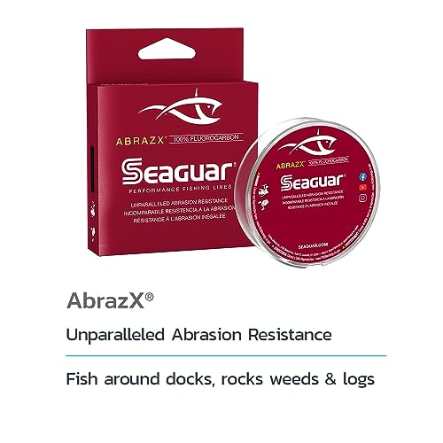 Seaguar Abrazx Fluorocarbon Fishing Line, 200 Yards, 15lb