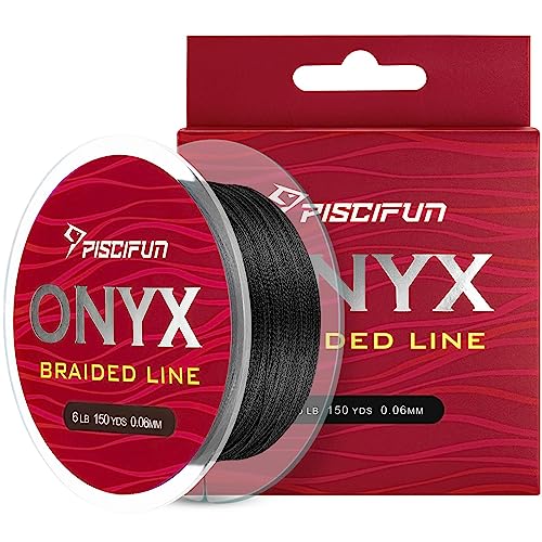 Piscifun Onyx Fishing Line 150Yd 6lb Black Superline