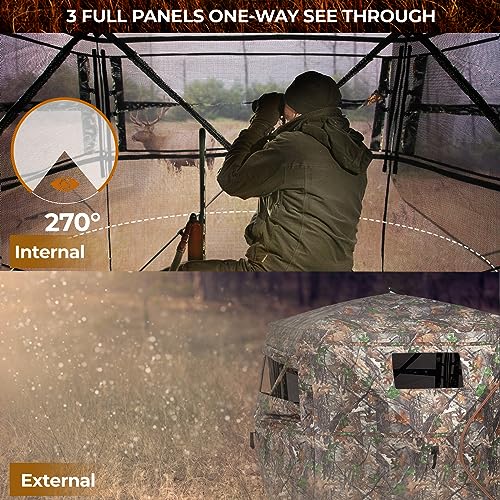 360° See-Through Hunting Blind for 2-3 People