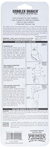 Primos PS222 Gobbler Turkey Shaker Call in Black