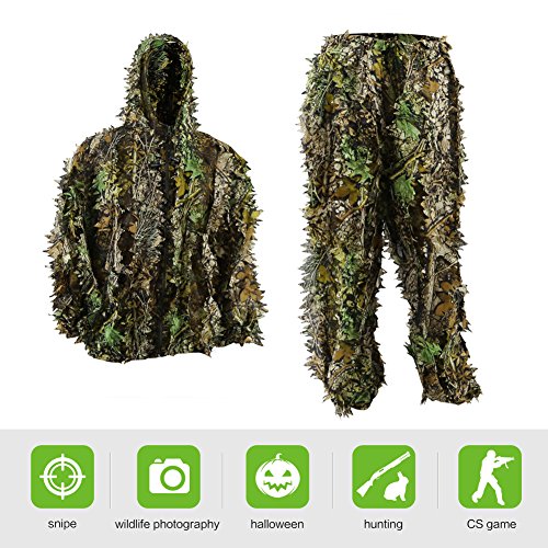 Zicac 3D Leafy Camo Suit for Tall Hunters