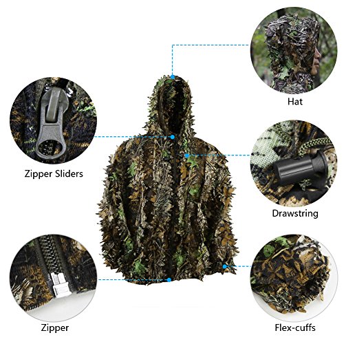 Zicac 3D Leafy Camo Suit for Tall Hunters