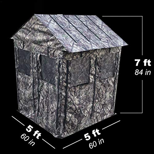 Steel Frame Camo Hunting Ground Blind with (8) Windows