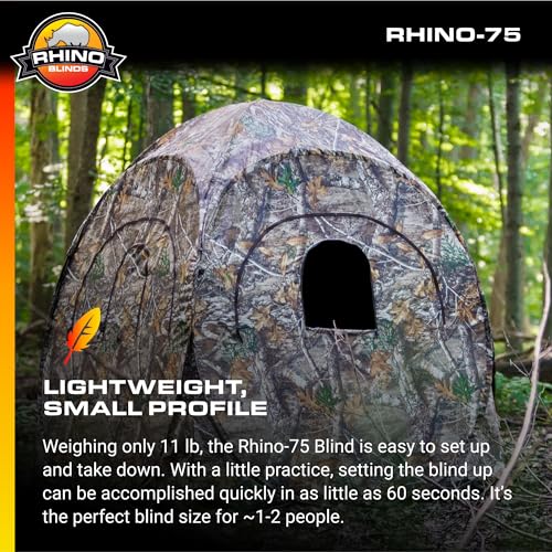 Rhino Blinds R75-RTE 2 Person Ground Blind Hiking